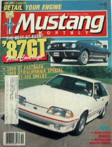MUSTANG MONTHLY 1986 OCT - NEW GT, SAAC, NCMC